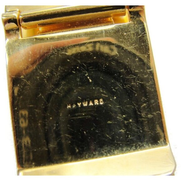 "DRH" Monogrammed Hayward Checker Gold Tone Money Clip Credit Card Cash Holder - Picture 5 of 9